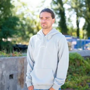 Hoodie Homme Vert de Gris