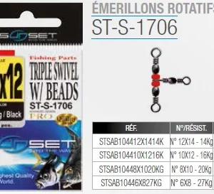1 TRIPLE SWIVEL W/ BEADS ST-S-1706 10*12(16kg*6)/ 6*8(27kg*4)/ 8*10(20kg*4)