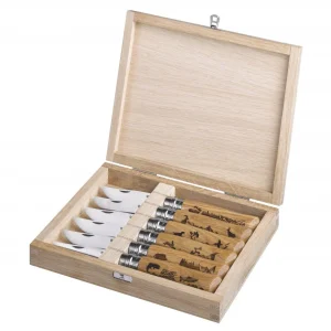 Coffret de 6 Animalia N°08 Chêne Couteau Opinel