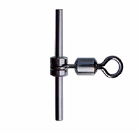 1 EMERILLON ROLLING ROTATIF sur TUBE NOIR 0.6mm #10*4