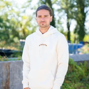 Hoodie Homme Écru - NO OCEAN B