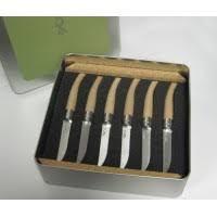 *Couteaux de table manche en Hêtre Opinel par 6