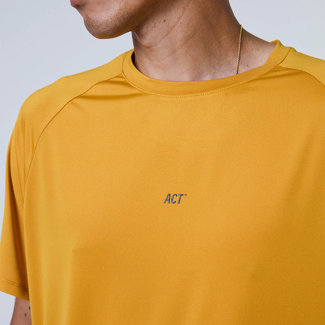 Act Running - ShellLight™️ Running T-Shirt - moutarde - teeshirt running hommes – Image 3