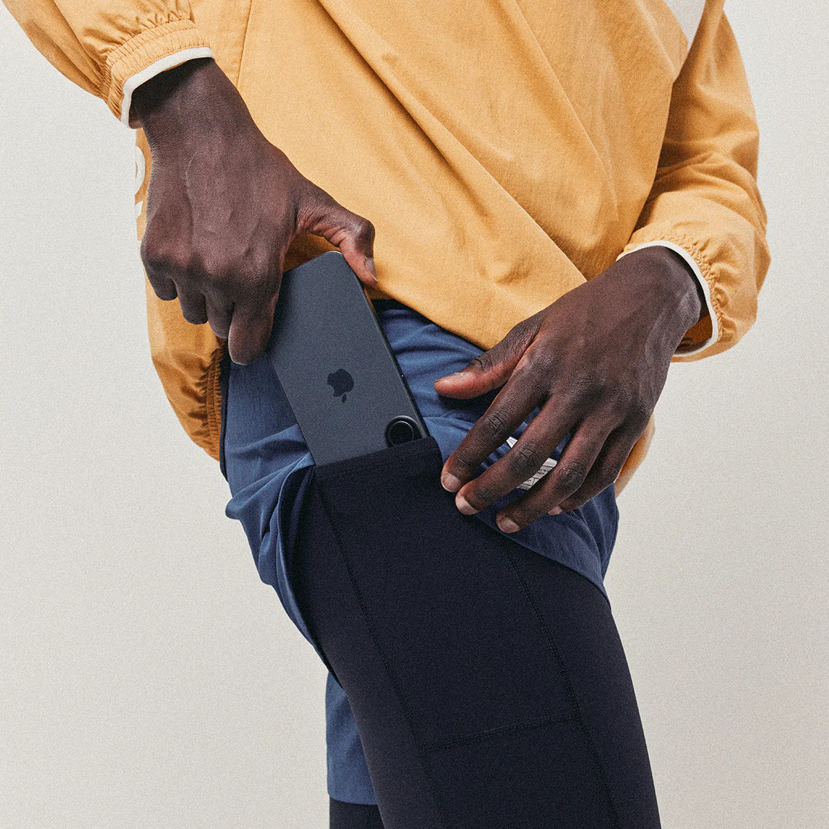 Act Running - BioRip Short 2 en 1 - bleu orage - Short running hommes – Image 5