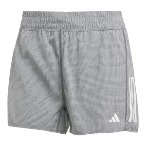 Adidas - Own The Run 4” Short - grey / white  - Short de running femmes