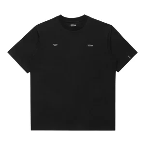 Elliker - Rill Logo Print Short Sleeve T-Shirt - black - Teeshirt Hommes